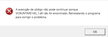 VCRUNTIME140_1.dll não foi encontrado